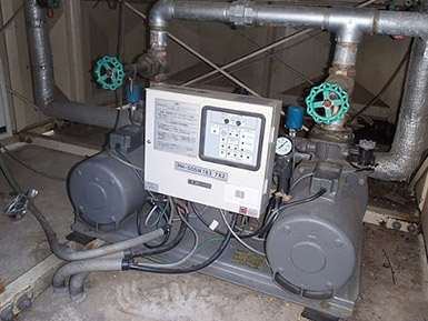 受水槽・加圧ポンプの点検・工事